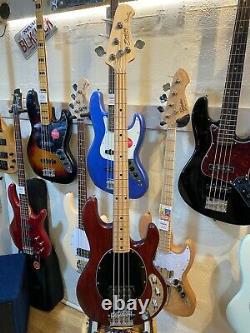 Sterling by Music Man Sub Ray4H Electric Bass Guitar, Walnut Stain, Maple Board