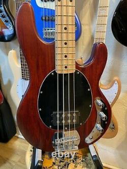 Sterling by Music Man Sub Ray4H Electric Bass Guitar, Walnut Stain, Maple Board