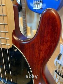 Sterling by Music Man Sub Ray4H Electric Bass Guitar, Walnut Stain, Maple Board