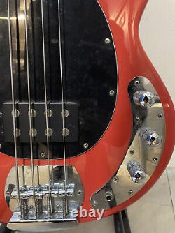 Sterling by Music Man Sub Series Ray4 Electric Bass Fiesta Red (FAST SHIPPING)