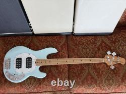 Sterling by Musicman Stingray RAY 34 In Daphne Blue with Roasted Maple Neck