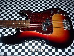 Superb Revelation Rpb-65 3 Tone Sunburst Bass Guitar, Set Up, Entwhistle Pick Ups