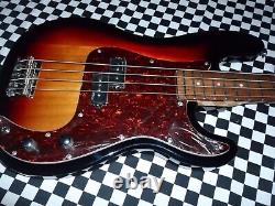 Superb Revelation Rpb-65 3 Tone Sunburst Bass Guitar, Set Up, Entwhistle Pick Ups