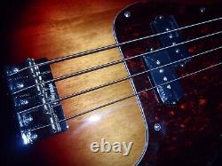 Superb Revelation Rpb-65 3 Tone Sunburst Bass Guitar, Set Up, Entwhistle Pick Ups
