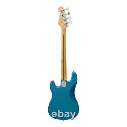 Sx 3/4 Size Electric Bass Precision Style In Blue Free Gig Bag & Delivery