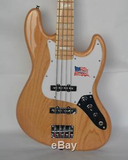 Sx Bass Guitar Jazz Style Stunning American Natural White Swamp Ash Body