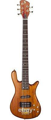 Sx Electric Bass 5 String Arched Body Natural Satin Finish