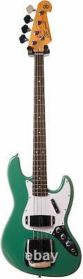 Sx Electric Bass Jazz Style In Vintage Green With Gig Bag Special Price