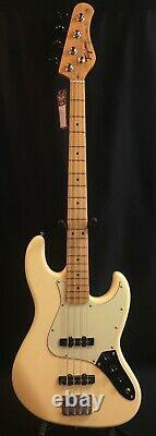 Tagima TW-73 Jazz Bass 4-String Electric Bass Guitar Vintage White