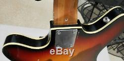 Teisco EP-200B 2 Pickup Bass Guitar RARE! Semi Hollow Good Condition 1967