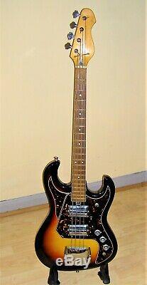 Teisco/silvertone Vintage 1968/69 Japan Model1490 Sunburst Bass Guitar
