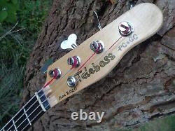 Telebass guitar by PCsGC with precision (42mm) neck width