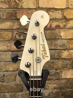 Tokai TJB44 Jazz Sound Bass Guitar White Matching Headstock New Old Stock