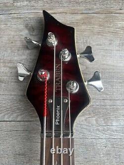 Traben Phoenix Bass Guitar with hardcase (blood red)