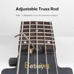 Travel Bass Guitar Electric Headless Bass 5 Strings Electric Bass with Gigbag