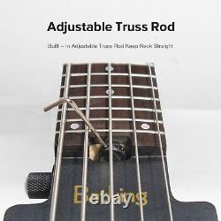Travel Bass Guitar Electric Headless Bass 5 Strings Electric Bass with Gigbag