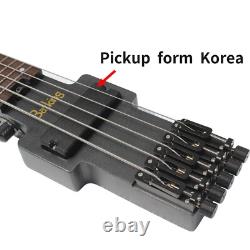 Travel Bass Guitar Electric Headless Bass 5 Strings Electric Bass with Gigbag