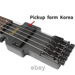 Travel Bass Guitar Electric Headless Bass 5 Strings Electric Bass with Gigbag