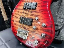 UNPLAYED? Cort Action DLX Plus Active Bass Cherry Red Sunburst With Gig Bag