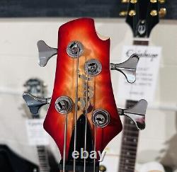 UNPLAYED? Cort Action DLX Plus Active Bass Cherry Red Sunburst With Gig Bag