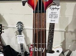 UNPLAYED? Cort Action DLX Plus Active Bass Cherry Red Sunburst With Gig Bag