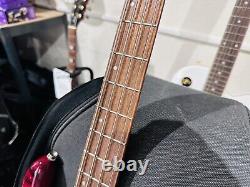 UNPLAYED? Cort Action DLX Plus Active Bass Cherry Red Sunburst With Gig Bag