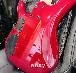 UNPLAYED? Cort Action DLX Plus Active Bass Cherry Red Sunburst With Gig Bag