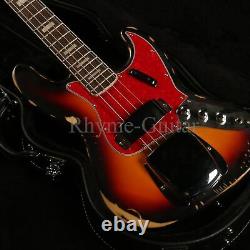 Unbranded 4 String Electric Bass Guitar Relic Style Fast Shipping No Hardcase