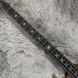 Unbranded Tree Burl Top Electric Bass Guitar 4 String Ebony Fretboard Maple Neck