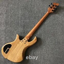 Unbranded Tree Burl Top Electric Bass Guitar 5 String Rosewood Fretboard