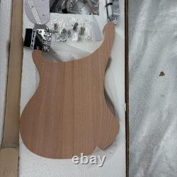 Unfinished DIY Electric Bass Guitar Kit Rosewood Fretboard Chrome Hardware