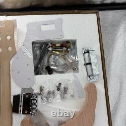 Unfinished DIY Electric Bass Guitar Kit Rosewood Fretboard Chrome Hardware