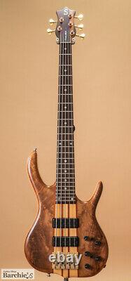 Used 2007 Ken Smith BSR5TNW-CM Natural 5 String Bass Long Scale (Black Tiger)