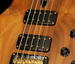 Used'91 Wal Mk2 Natural Electric Bass Fretless 5 String American Walnut Facings