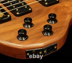Used'91 Wal Mk2 Natural Electric Bass Fretless 5 String American Walnut Facings