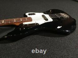 Used Fender Japan JAB-EQ Black MIJ Jaguar Bass Nice & Clean WithOGB Free Shipping