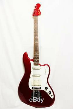 Used Fender Pawn Shop Bass VI Baritone Guitar Candy Apple Red Very Rare