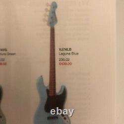 VINTAGE BASS GUITAR VJ74 (HALF PRICE JAZZ/ROCK) L/blue