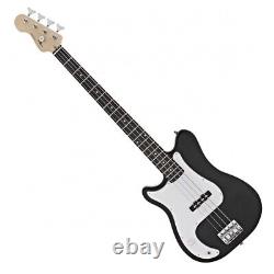 VISIONSTRING Left Handed Bass Guitar Pack Black