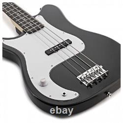 VISIONSTRING Left Handed Bass Guitar Pack Black