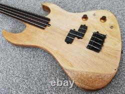 VOX White Shadow 4-string Fretless bass. 1980s. M. I. Japan Original Vox case