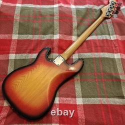 VTG 80s Sanox P Precision Style Factory Fretless Unlined Bass Sunburst Japan