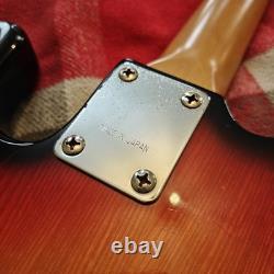 VTG 80s Sanox P Precision Style Factory Fretless Unlined Bass Sunburst Japan