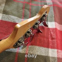 VTG 80s Sanox P Precision Style Factory Fretless Unlined Bass Sunburst Japan