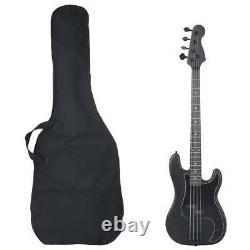 VidaXL Electric Bass Guitar for Beginner with Bag Black 4/4 46