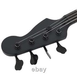 VidaXL Electric Bass Guitar for Beginner with Bag Black 4/4 46