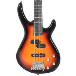 VidaXL Electric Bass Guitar for Beginner with Bag Brown and Black 4/4 46