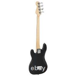 VidaXL Electric Bass Guitar for Beginner with Bag Brown and White 4/4 46
