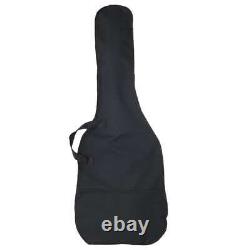 VidaXL Electric Bass Guitar for Beginner with Bag Brown and White 4/4 46