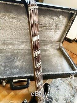 Vintage 1960 WEM Sapphire Sunburst Electric Bass Guitar / Pro Set Up & Hardcase